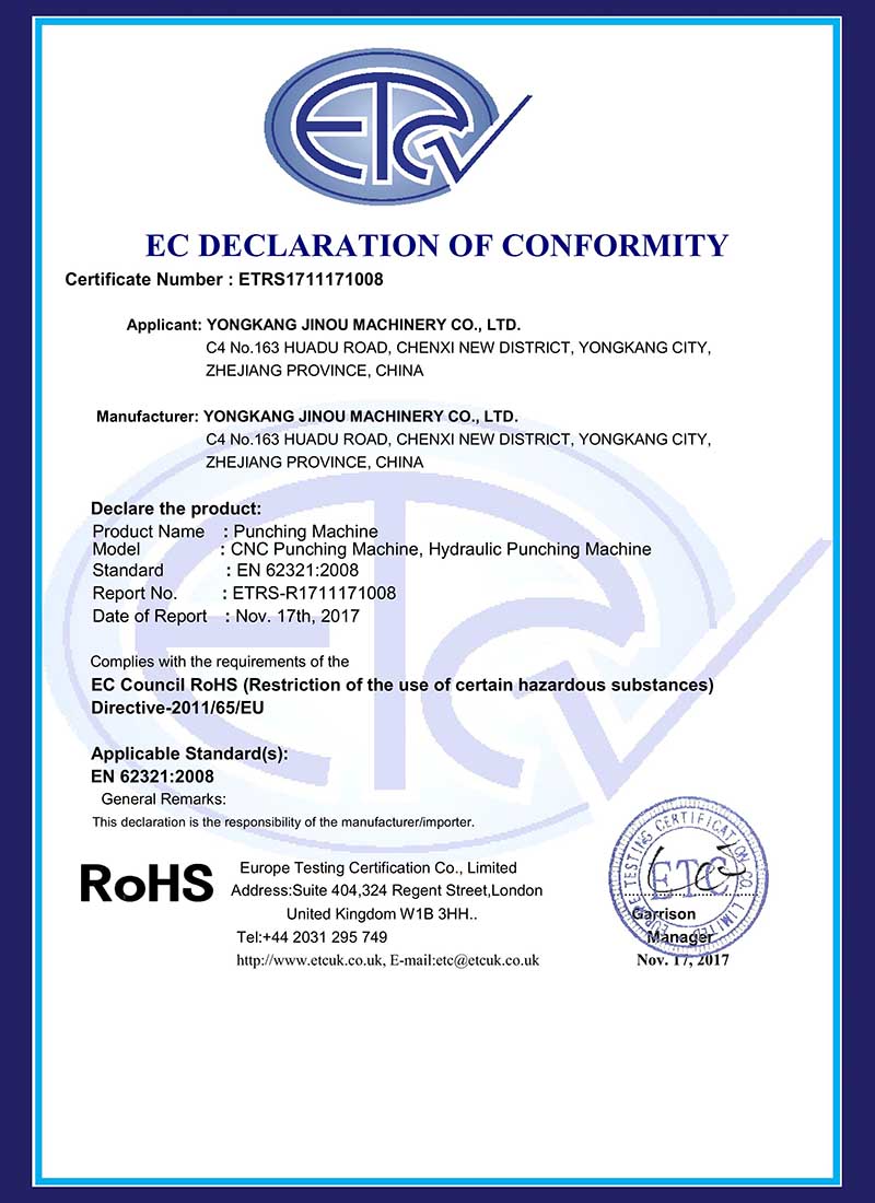 山东RoHS Certificate